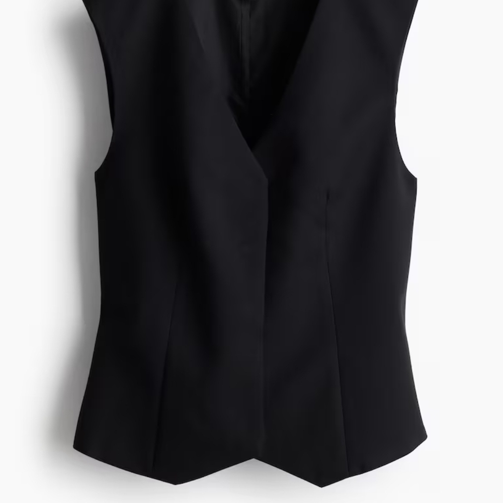 Divided Sleek Black Top